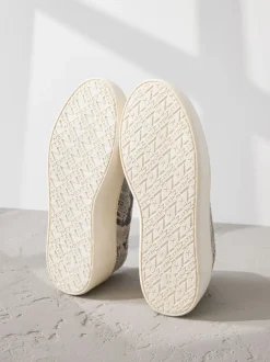 Next serpent - Baskets Signature en cuir à plateforme compensée épaisse Outlet