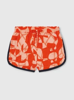 Reiss Short matelassé Josanna en coton à imprimé graphique Outlet