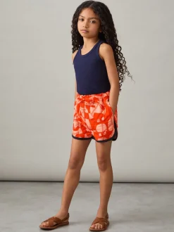 Reiss Short matelassé Josanna en coton à imprimé graphique Outlet