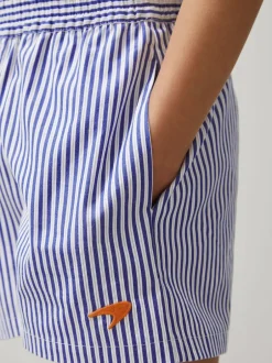 Reiss Short rayé en coton Lella McLaren F1 Team Clearance