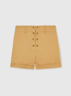 Reiss Short Clement en coton à lacets Sale
