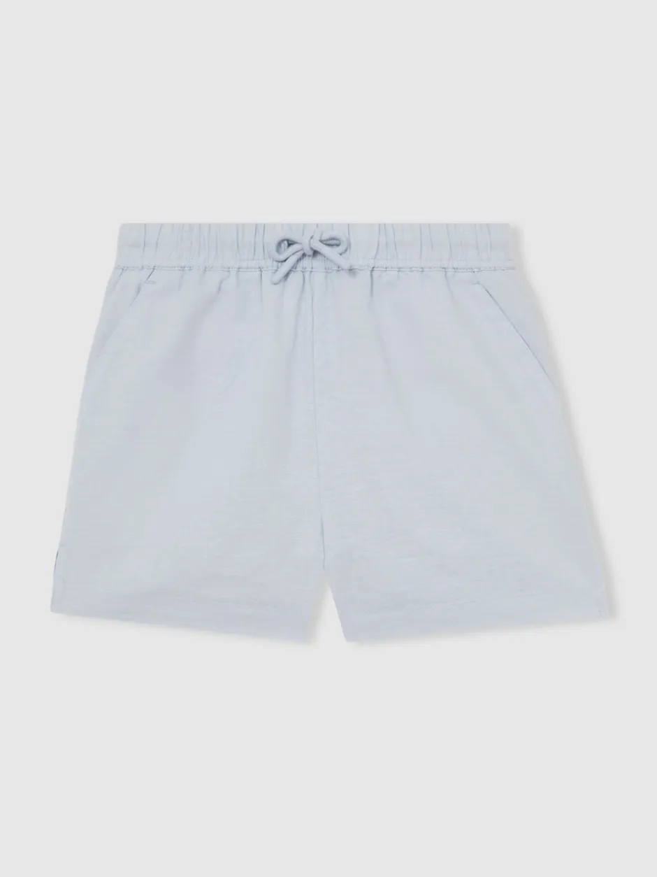 Reiss Short Cleo à cordon de serrage en coton et lin New