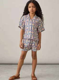 Reiss Short Eva à imprimé chaîne géométrique Discount