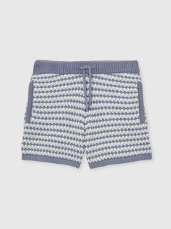 Reiss Short Peter rayé en maille de coton mélangé Online