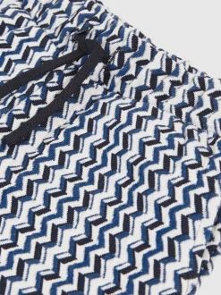 Reiss Short Teti à cordon de serrage en maille zigzag Clearance