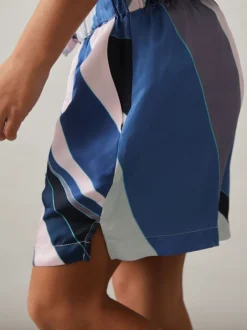 Reiss Short Tommi imprimé avec cordon de serrage à la taille Online