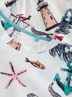 Next Sirène crème - Pyjama à manches longues