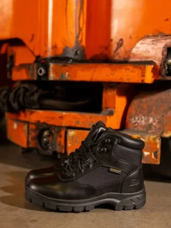 Skechers Mens Wascana Benen Waterproof Tactical Slip Resistant Boots Best