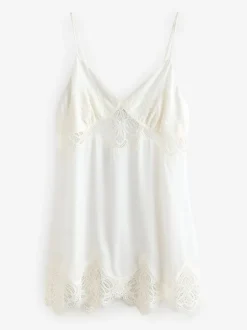 B by Ted Baker Slip de mariée écru en satin et dentelle Online
