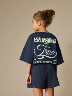 Next Slogan de la marine - Ensemble t-shirt et short épais (3-16ans) Online