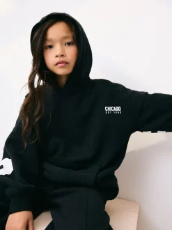 Next - Sweat à capuche (3-16 ans) Slogan noir Sale