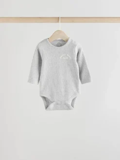 Next Slogan rose - Lot de 3 bodies à manches longues pour bébé Outlet