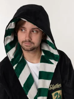 Vanilla Underground Slytherin noir/vert - Peignoir Harry Potter à capuche New