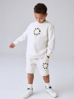 smALLSAINTS Ensemble sweat-shirt et short oversize Tierra Online