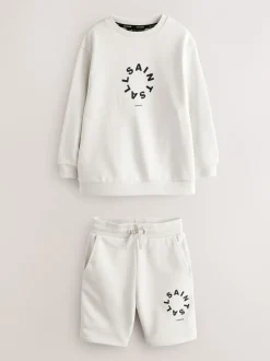 smALLSAINTS Ensemble sweat-shirt et short oversize Tierra Online