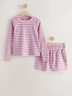 self. soi-même. Pyjamas courts à rayures Discount