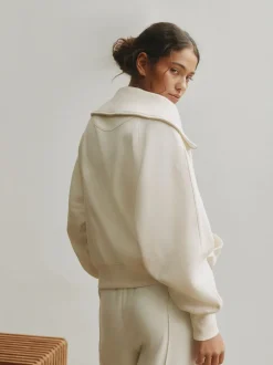 self. soi-même. Sweat-shirt à col zippé