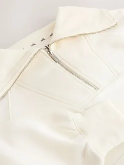 self. soi-même. Sweat-shirt à col zippé