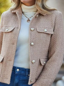 Sosandar veste en boucle à boutons dorés Outlet