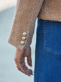 Sosandar veste en boucle à boutons dorés Outlet