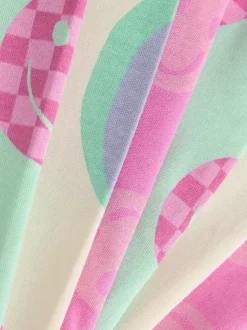 Next - Lot de 3 pyjamas Snuggle (9mois-12ans) Sourire rose/vert Sale