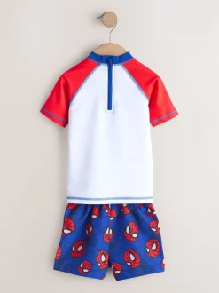 Next Spiderman - Ensemble Rash Gilet et short de bain (3mois-7ans) Clearance