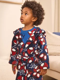Next Spiderman bleu marine - Robe sous licence en polaire (12mois-10ans) Outlet