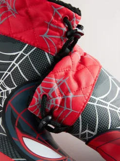 Next Spiderman noir/rouge - Bottes en caoutchouc thermique Thinsulate™ avec extrémité doublée Discount
