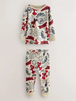 Next Spidey et Friends Rouge/Écru Cream - Lot de 2 pyjamas Snuggle (12mois-8ans)