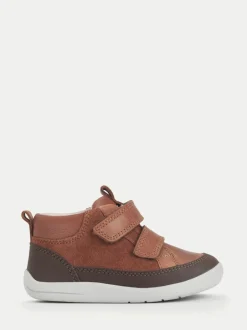 Start Rite Start-Rite Rove Bottes de marche à double bande en cuir et Daim Marron pour enfant Outlet