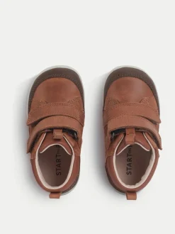 Start Rite Start-Rite Rove Bottes de marche à double bande en cuir et Daim Marron pour enfant Outlet