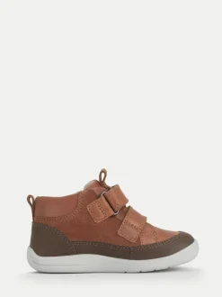 Start Rite Start-Rite Rove Bottes de marche à double bande en cuir et Daim Marron pour enfant Outlet