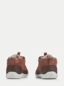 Start Rite Start-Rite Rove Bottes de marche à double bande en cuir et Daim Marron pour enfant Outlet