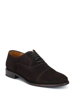 Jones Bootmaker Suede Brune - Ajustement régulier - Chaussures habillées en cuir à lacets pour homme Online