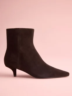 Next Suede Brune - Bottes Tabitha Simmons x à talon sous-ensemble Sale
