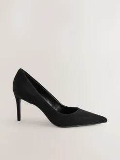 Next - Chaussures de milieu de terrain en cuir Suede noire Outlet
