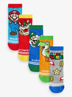 Next Super Mario - Lot 5 paires de chaussettes Character riches en coton Online