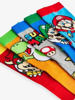 Next Super Mario - Lot 5 paires de chaussettes Character riches en coton Online