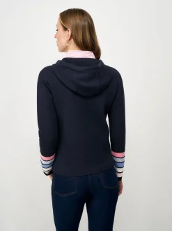 Crew Clothing Sweat à capuche Kiefer rayé Best