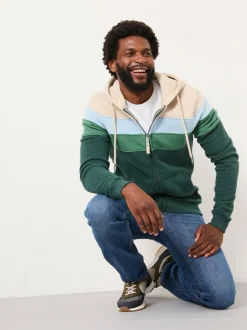 Fat Face Sweat à capuche zippé FatFace coupé-cousu New