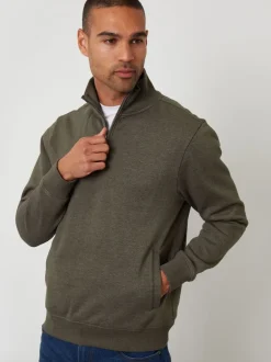 Threadbare Sweat Quarter Zip New