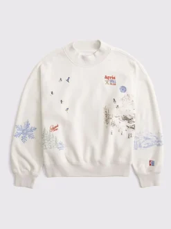 Abercrombie & Fitch Sweat-shirt Ski Resort Sunday Col rond Online