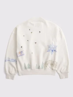 Abercrombie & Fitch Sweat-shirt Ski Resort Sunday Col rond Online