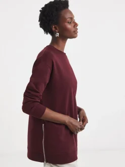 JD Williams Sweat-shirt long zippé sur le côté Best