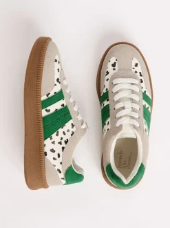 Friends Like These - Baskets de sport à lacets rétro à semelle en gomme Tache blanche