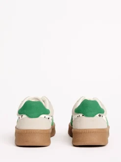 Friends Like These - Baskets de sport à lacets rétro à semelle en gomme Tache blanche