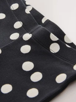 Next - Leggings évasés à côtes (3-16ans) Tache noire/blanche Best