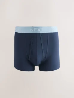 Next - Boxer en coton riche 10 Lot Taille bleu marine métallisée Outlet