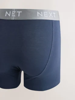 Next - Boxer en coton riche 10 Lot Taille bleu marine métallisée Outlet