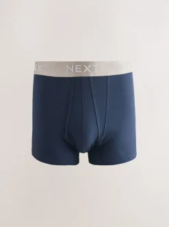 Next - Boxer en coton riche 10 Lot Taille bleu marine métallisée Outlet